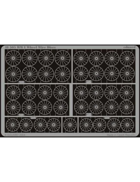 [NO_DESC] WWI Wheel Wire Discs, 1/48 - Eduard Accessories 48505