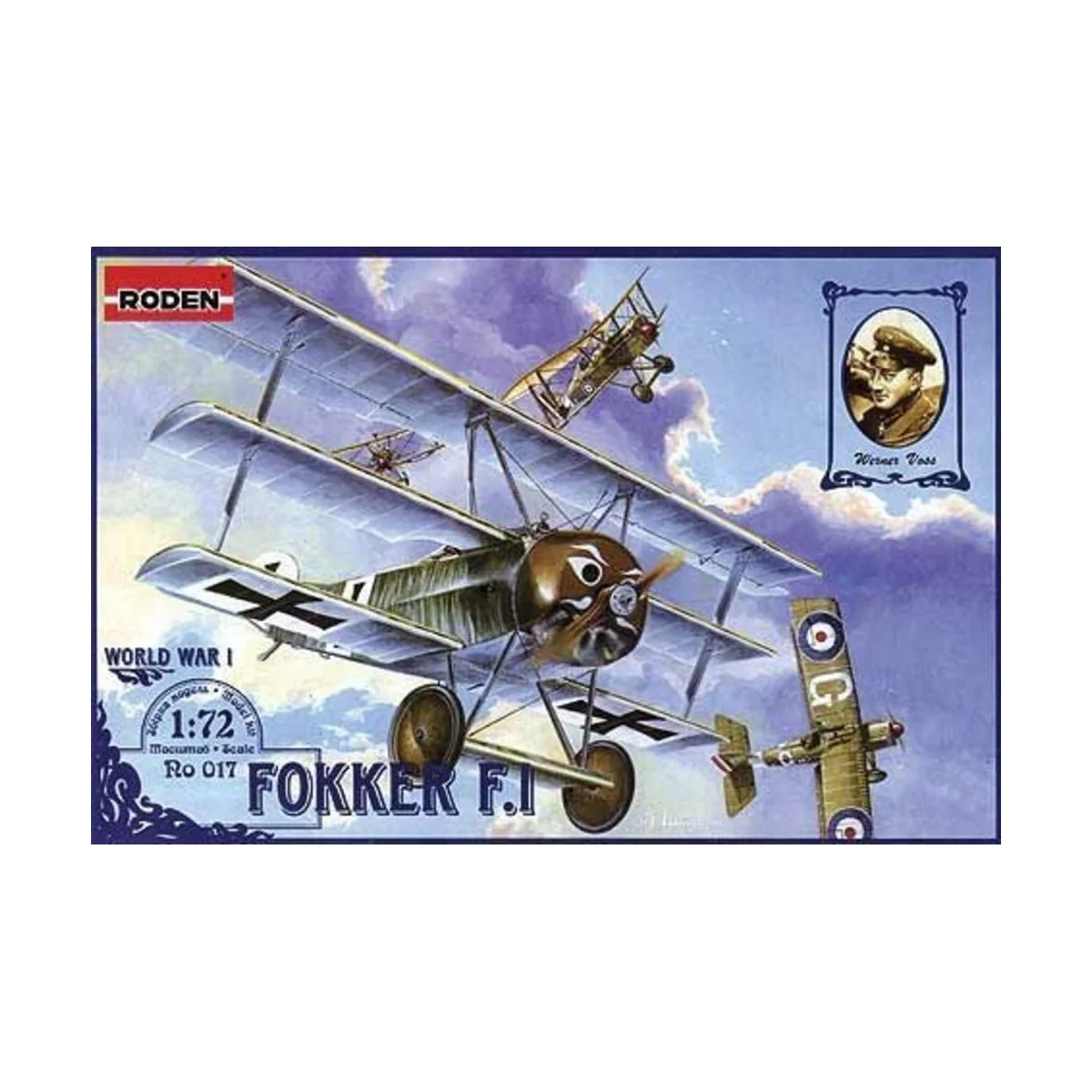 Fokker F.I, 1/72 - Roden 017