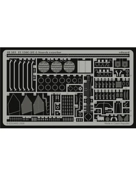 Fi 156C-3/C-5 Storch exterior für Tamiya Bausatz, 1/48 - Eduard Acc...