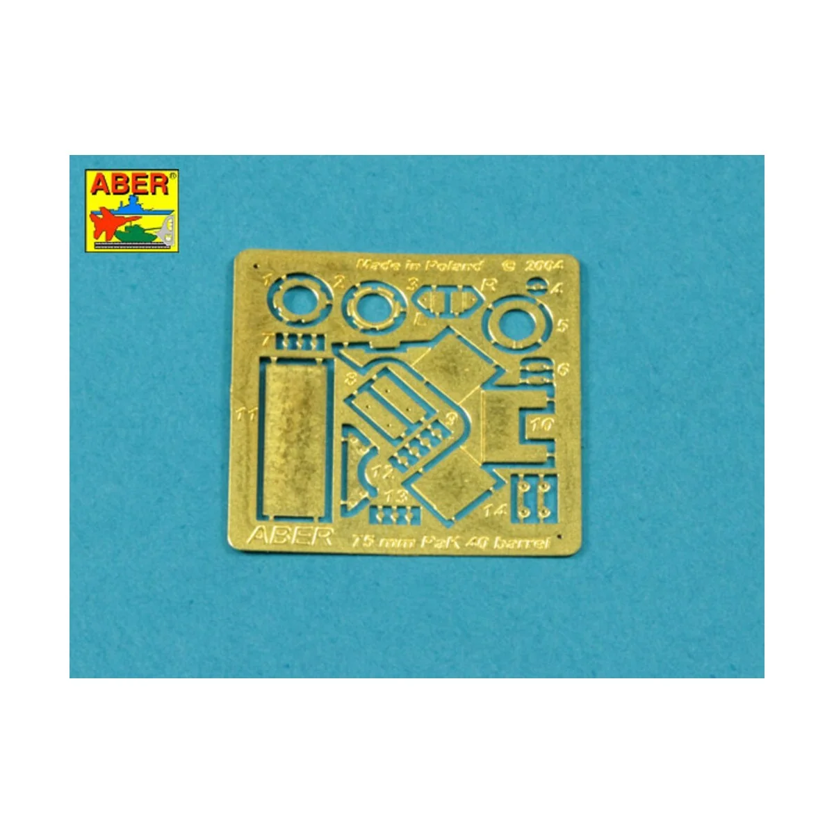 Barrel for German 75mm PaK 40 gun without muzzle brake, 1/35 - Aber... Barrel for German 75mm PaK 40 gun without muzzle brake, 1/35 - Aber...