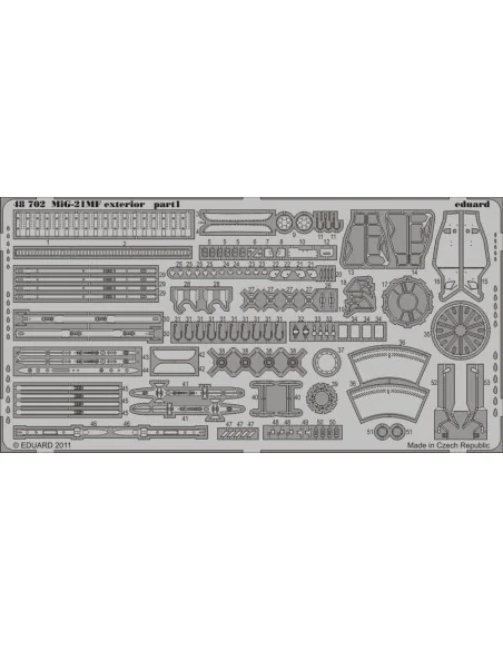MiG-21 MF exterior for Eduard, 1/48 - Eduard Accessories 48702