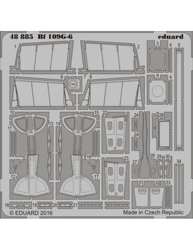 Bf109G-6 for Eduard, 1/48 - Eduard Accessories 48885