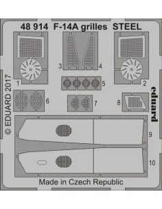 [NO_DESC] F-14A grilles STEEL for Tamiya, 1/48 - Eduard Accessories...