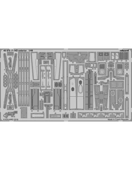 [NO_DESC] F-14D exterior for Tamiya, 1/48 - Eduard Accessories 48970