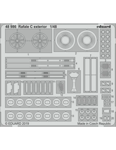 Rafale C exterior for Revell, 1/48 - Eduard Accessories 48986