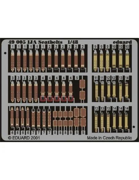 Color Seatbelts IJA, 1/48 - Eduard Accessories 49005