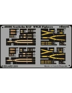 Color Seatbelts RAF WWII, 1/48 - Eduard Accessories 49006