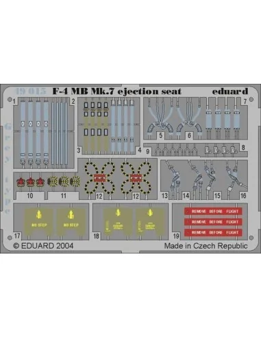 F-4 Phantom II MB Mk.7 Ejection Seat Grey, 1/48 - Eduard Accessorie...