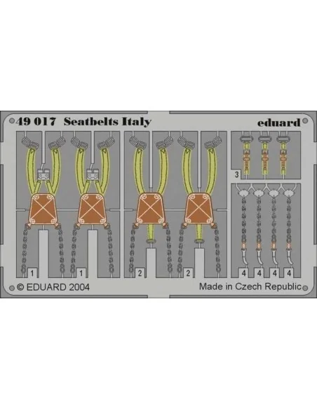 Seatbelts Italy, 1/48 - Eduard Accessories 49017