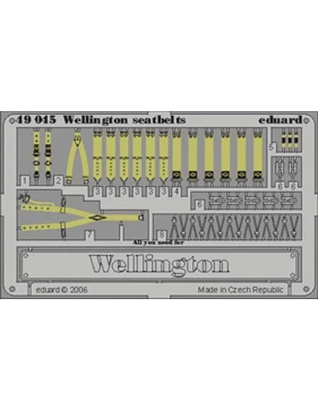 Wellington seatbelts Für Trumpeter-Bausatz, 1/48 - Eduard Accessori...