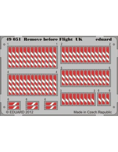 Remove before flight UK, 1/48 - Eduard Accessories 49051