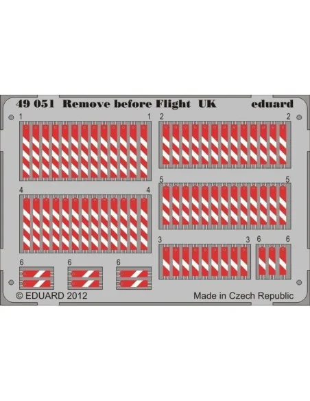 Remove before flight UK, 1/48 - Eduard Accessories 49051
