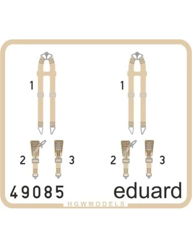 Seatbelts Luftwaffe WWII bombers SUPERFA, 1/48 - Eduard Accessories...