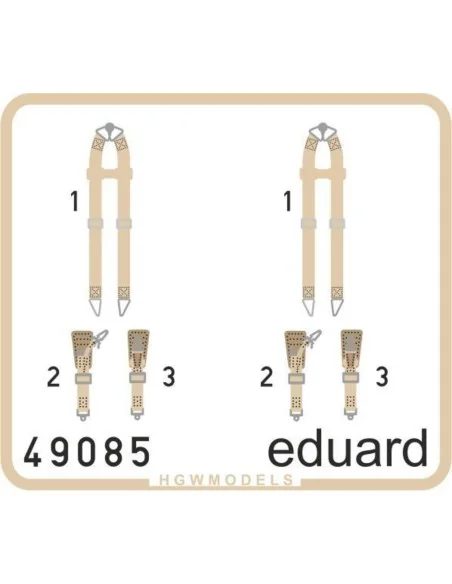 Seatbelts Luftwaffe WWII bombers SUPERFA, 1/48 - Eduard Accessories...