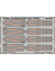 [NO_DESC] Seatbeltes RAF early STEEL, 1/48 - Eduard Accessories 49097