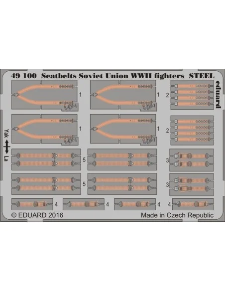 [NO_DESC] Seatbelts Soviet Union WWII fightersSTEE, 1/48 - Eduard A...
