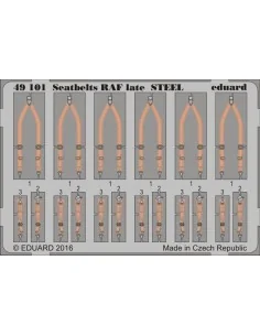 [NO_DESC] Seatbelts RAF late STEEL, 1/48 - Eduard Accessories 49101