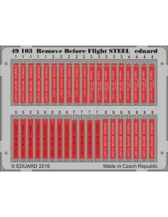 Remove Before Flight STEEL, 1/48 - Eduard Accessories 49103