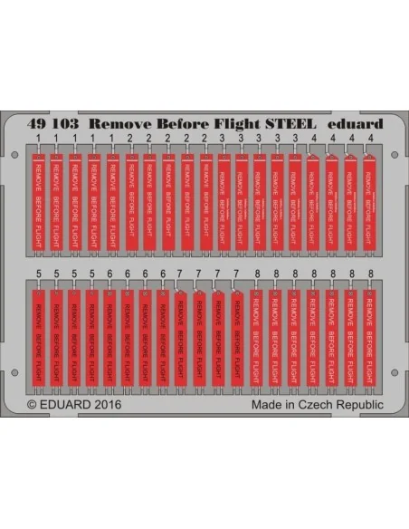 Remove Before Flight STEEL, 1/48 - Eduard Accessories 49103