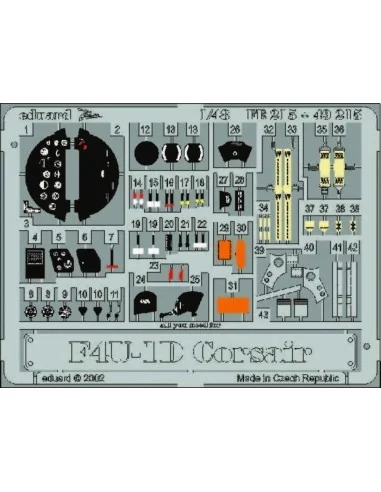 F4U-1D Corsair für Tamiya Bausatz, 1/48 - Eduard Accessories 49215