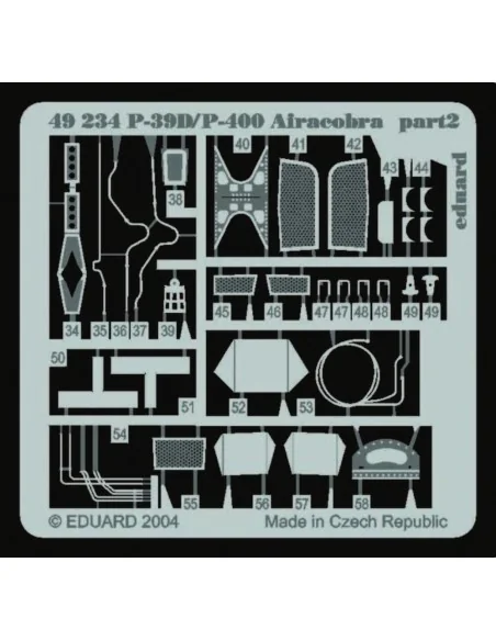 P-39D/P-400 Airacobra für Eduard Bausatz, 1/48 - Eduard Accessories...