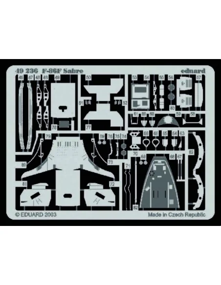 F-86F Sabre, 1/48 - Eduard Accessories 49236
