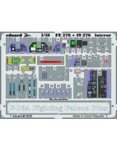 F-16A Plus Fighting Falcon interior für Hasegawa Bausatz, 1/48 - Ed...