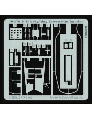 F-16A Plus Fighting Falcon interior für Hasegawa Bausatz, 1/48 - Ed...