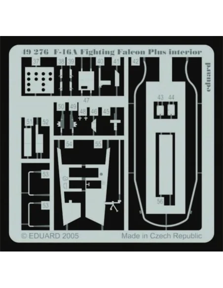 F-16A Plus Fighting Falcon interior für Hasegawa Bausatz, 1/48 - Ed...