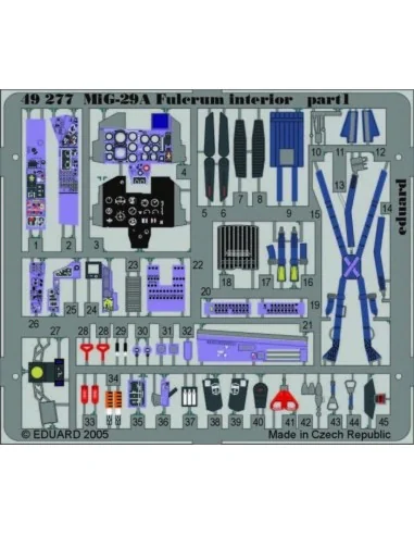 MiG-29A Fulcrum interior für Academy Bausatz, 1/48 - Eduard Accesso...