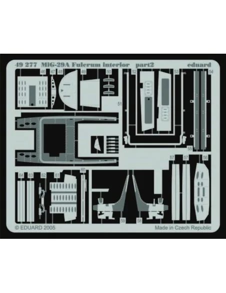 MiG-29A Fulcrum interior für Academy Bausatz, 1/48 - Eduard Accesso...