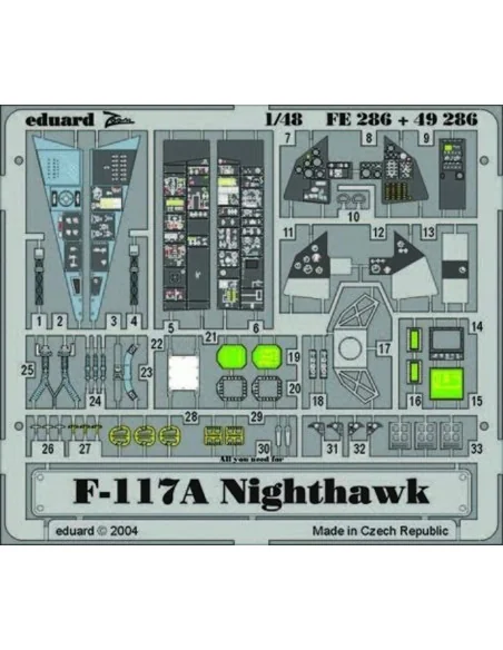 [NO_DESC] F-117A Nighthawk für Tamiya Bausatz, 1/48 - Eduard Access...