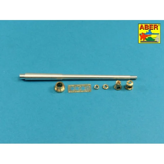 10,5cm KwK L/70 barrel with double baffle muzzle brake for German P...