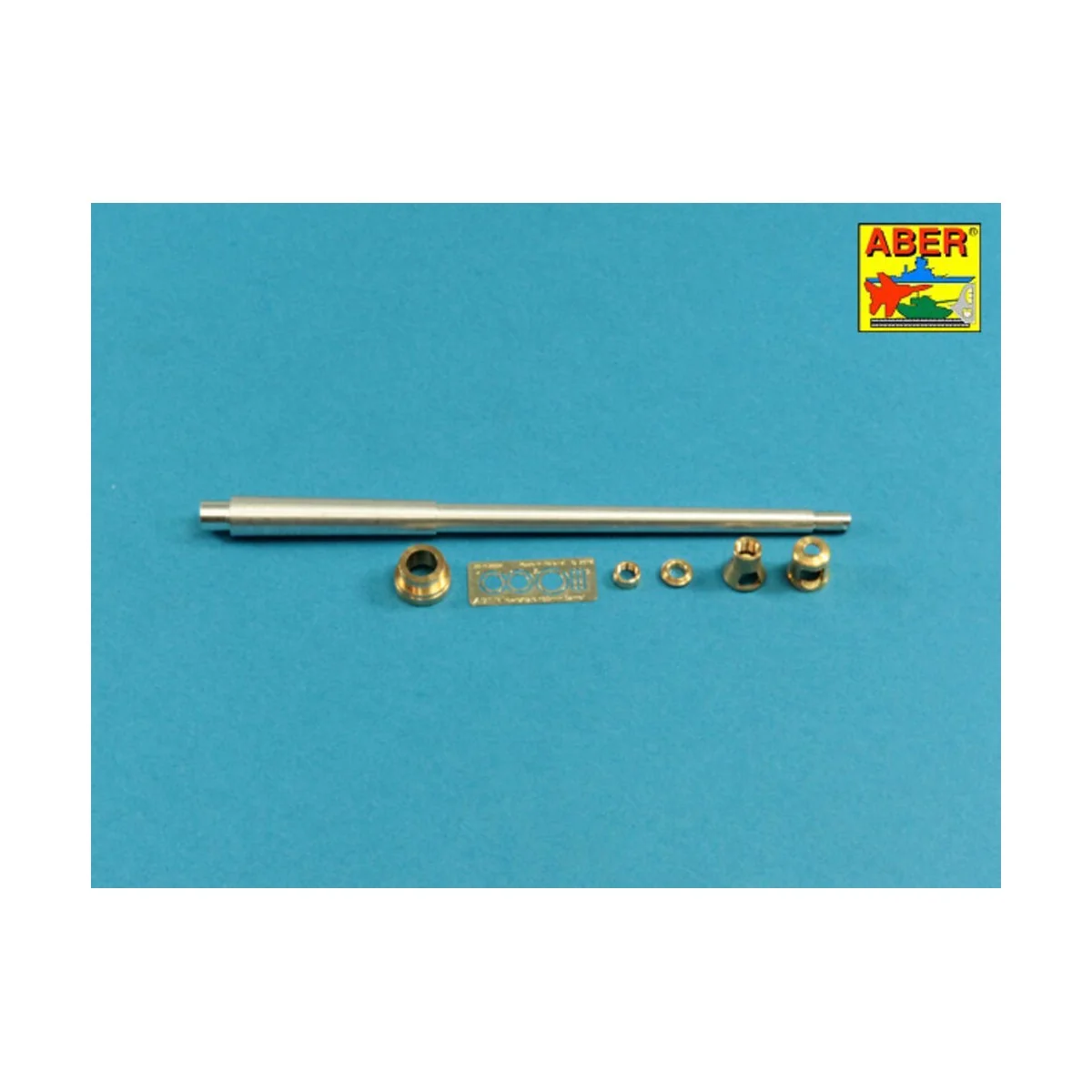 10,5cm KwK L/70 barrel with double baffle muzzle brake for German P...