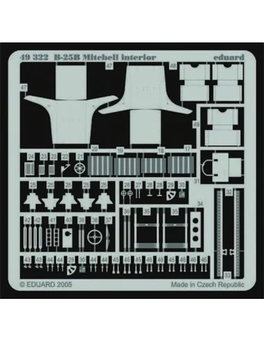 B-25B Mitchell interior für Accurate Miniatures Bausatz, 1/48 - Edu...