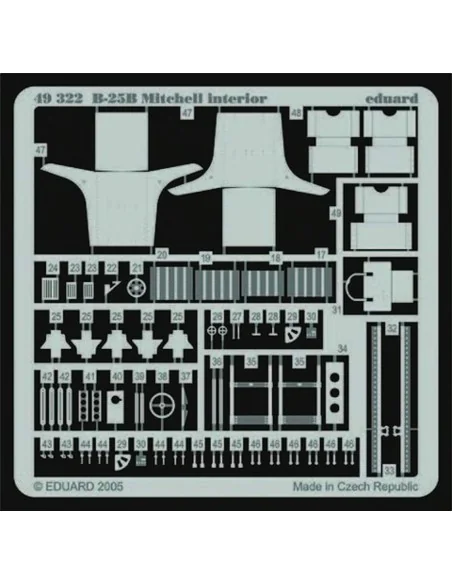 B-25B Mitchell interior für Accurate Miniatures Bausatz, 1/48 - Edu...