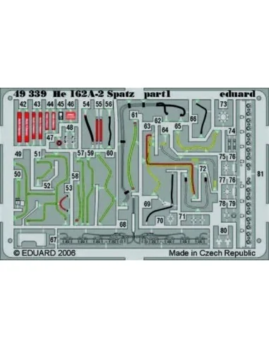 He 162A-2 Spatz für Tamiya Bausatz, 1/48 - Eduard Accessories 49339