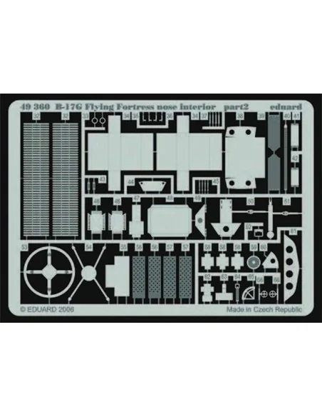 B-17G Flying Fortress nose interior für Revell/Monogram Bausatz, 1/...