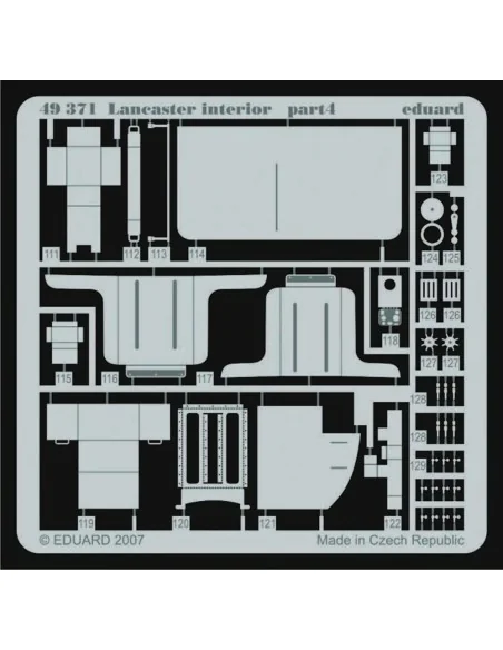 Lancaster interior für Tamiya Bausatz, 1/48 - Eduard Accessories 49371