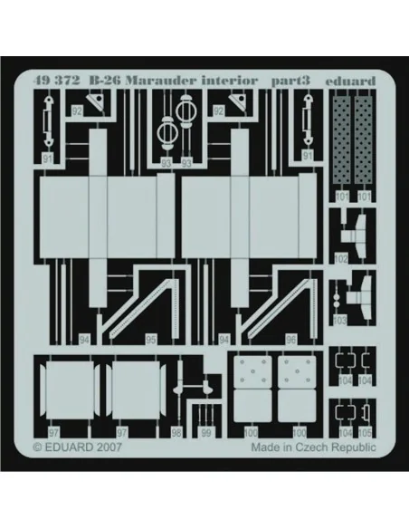 B-26 Marauder interior für Revell/Monogram Bausatz, 1/48 - Eduard A...