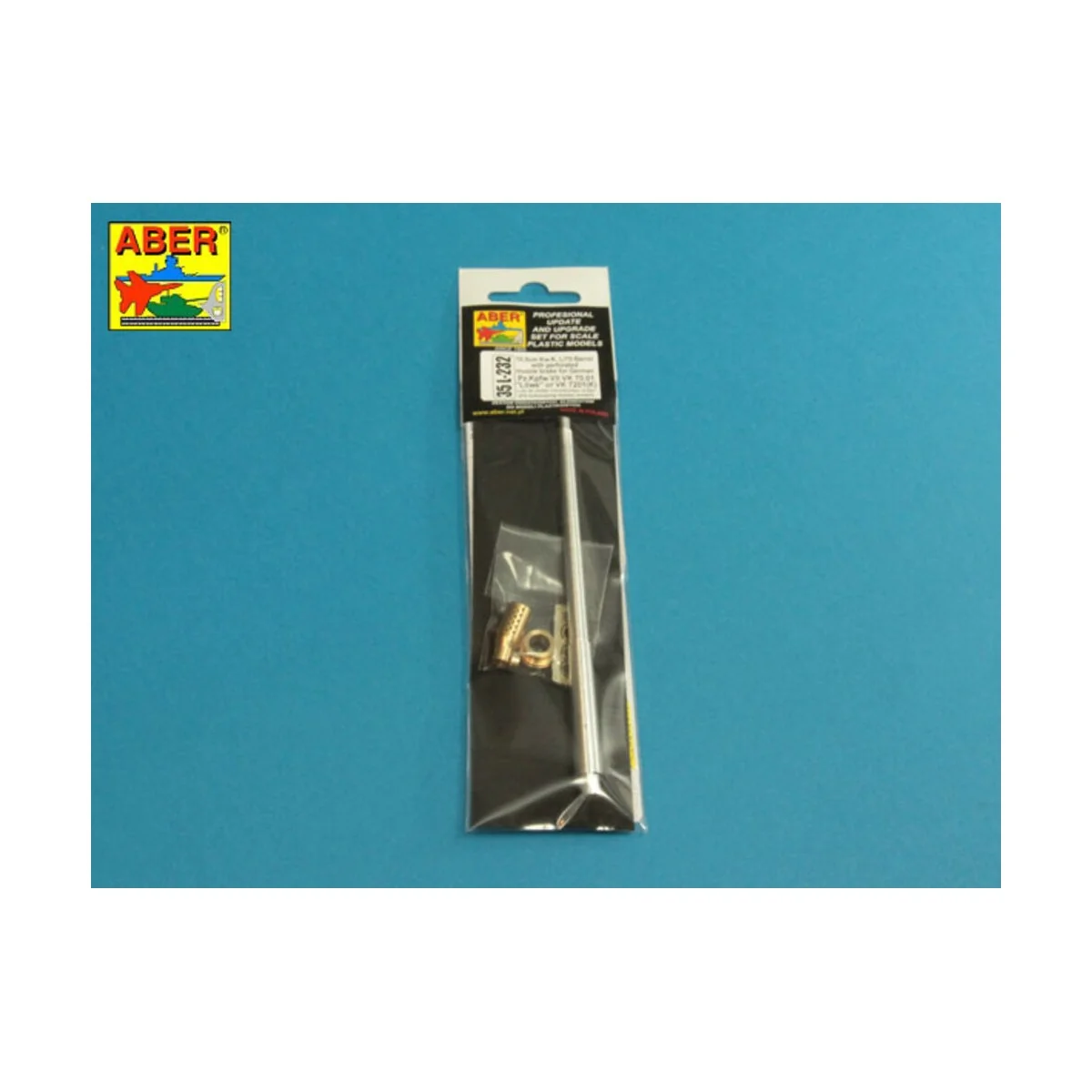 10,5cm KwK L/70 barrel with perforated muzzle brake for German Pz.K...