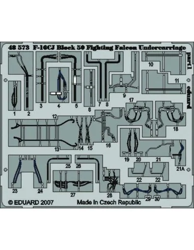 F-16CJ Block 50 Fighting Falcon undercarriage für Tamiya Bausatz, 1...