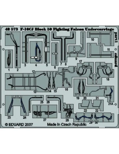 F-16CJ Block 50 Fighting Falcon undercarriage für Tamiya Bausatz, 1...