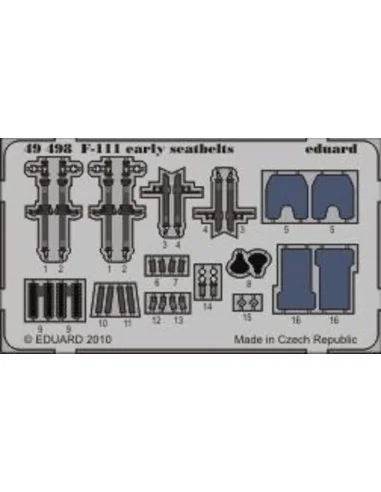 F-111 early seatbelts for Hobby Boss, 1/48 - Eduard Accessories 49498