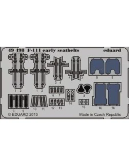 [NO_DESC] F-111 early seatbelts for Hobby Boss, 1/48 - Eduard Acces...