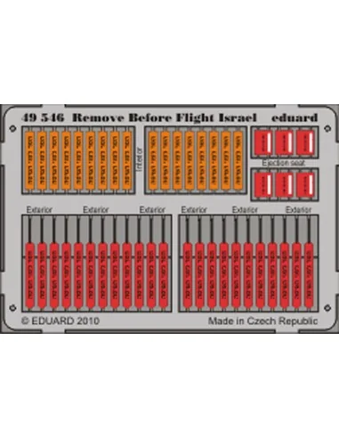 Remove Before Flight - Israel, 1/48 - Eduard Accessories 49546