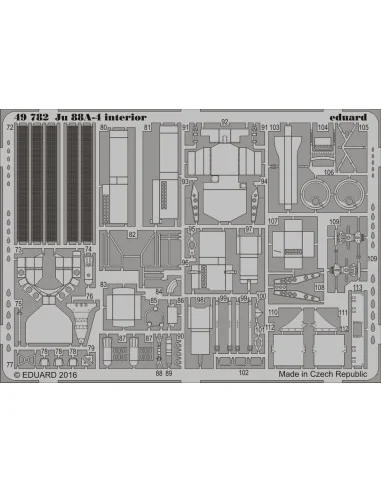 Ju 88A-4 interior for ICM, 1/48 - Eduard Accessories 49782