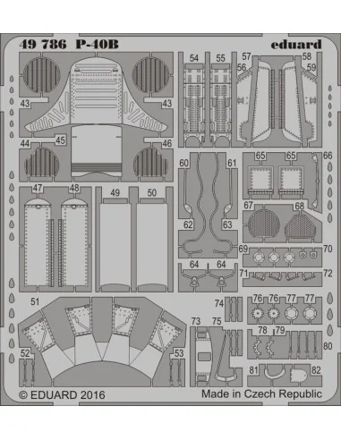 [NO_DESC] P-40B for Airfix, 1/48 - Eduard Accessories 49786