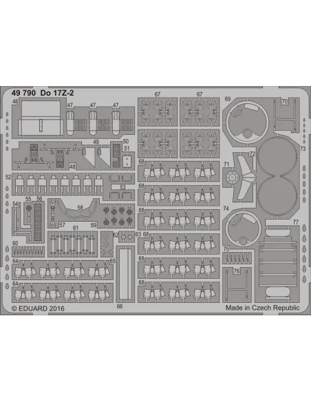 Do 17Z-2 for ICM, 1/48 - Eduard Accessories 49790