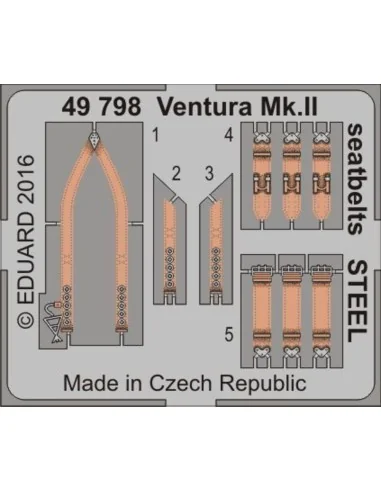 Ventura Mk.II seatbelts STEEL f.Revell, 1/48 - Eduard Accessories 4...